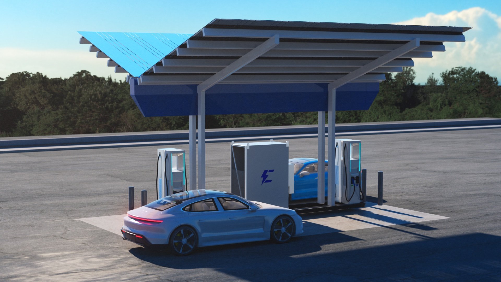 charging-station rendering